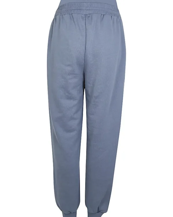 Blue maternity joggers