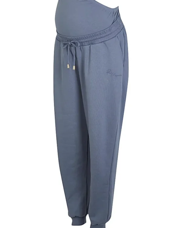 Blue maternity joggers