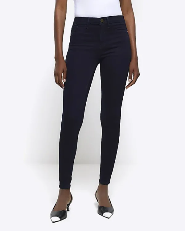 Blue molly high rise super skinny jeans