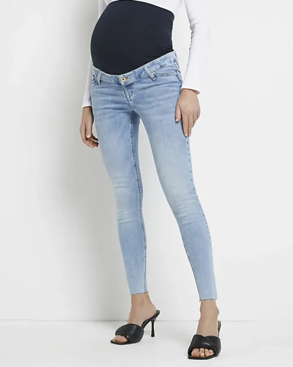 Blue Molly mid rise maternity skinny jeans