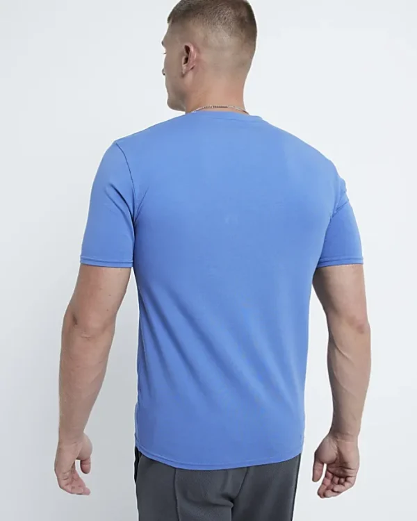 Blue Muscle Fit T-shirt