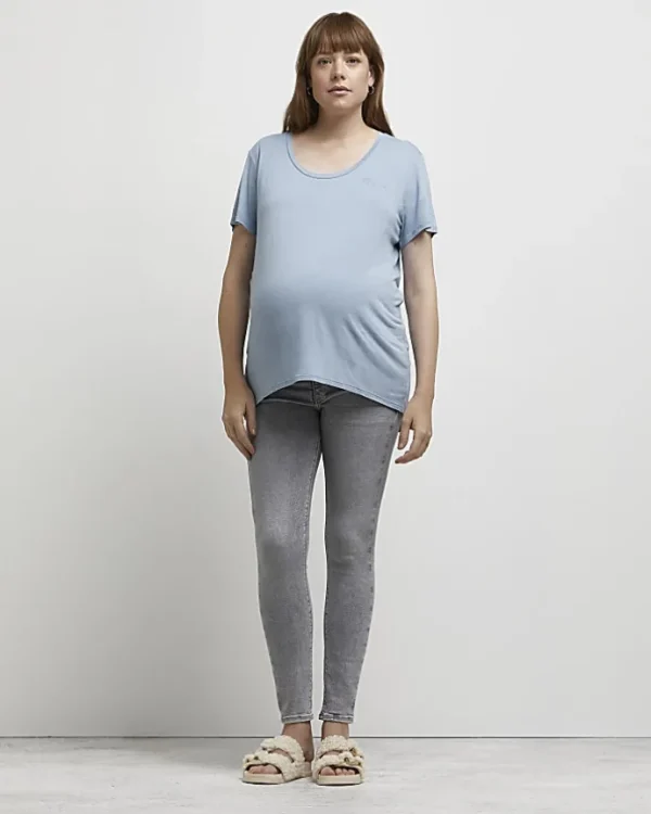 Blue nursing maternity t-shirt multipack