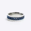 Blue Stainless Steel Chain Ring