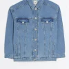 Blue trucker denim jacket