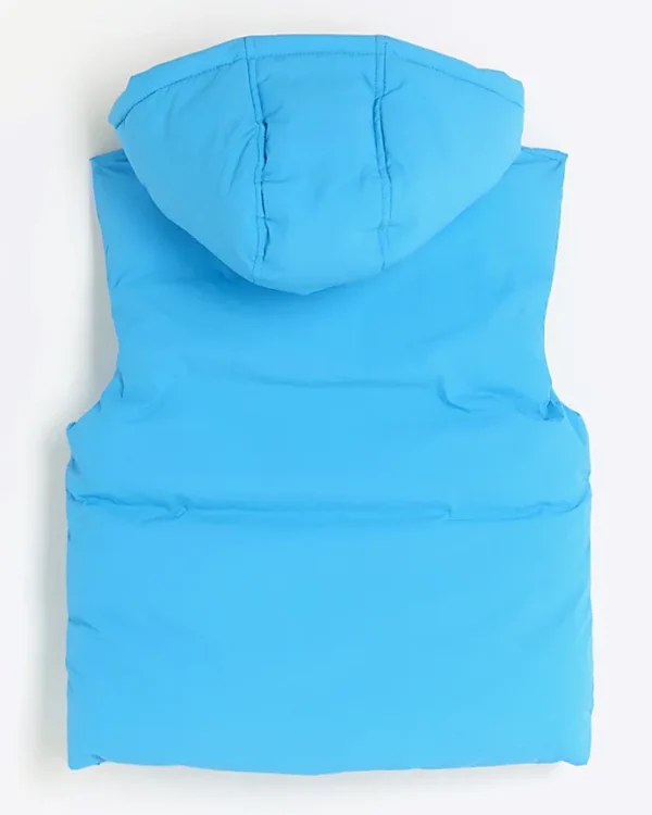 Boys blue hooded gilet