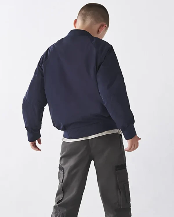 Boys navy bomber jacket