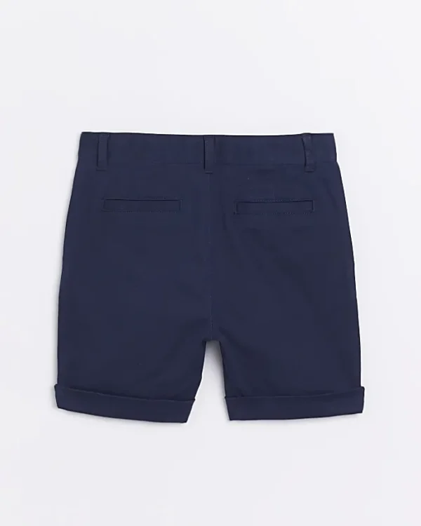 Boys navy Stretch Chino Shorts