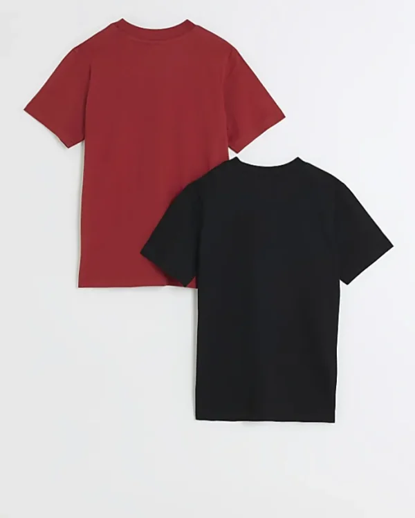 Boys red graphic t-shirt 2 pack