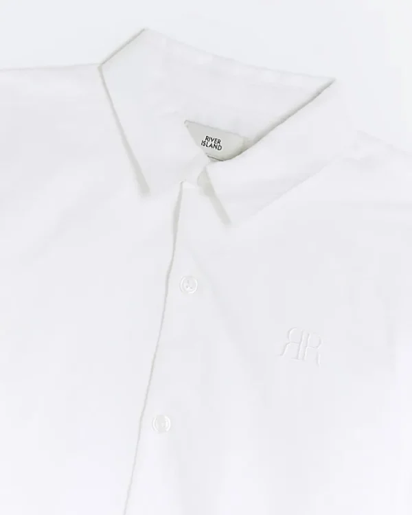 Boys white long sleeve oxford shirt