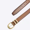 Brown faux leather belt