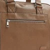 Brown faux leather holdall