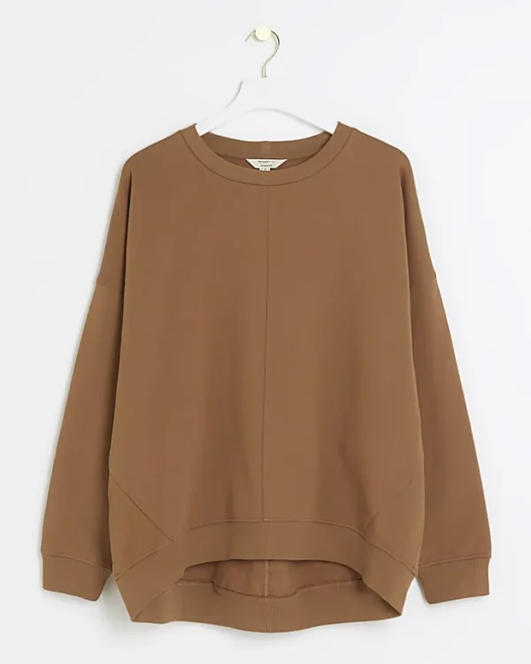 Brown oversized sweatshirt