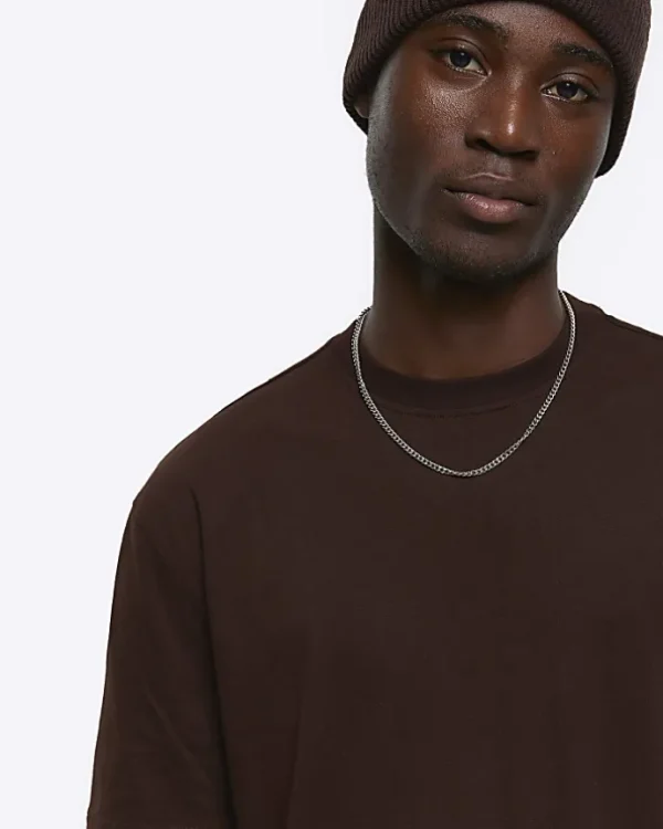 Brown regular fit t-shirt