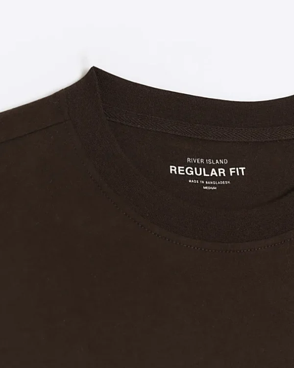 Brown regular fit t-shirt