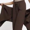 Brown wide leg joggers