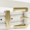 Cream Canvas Belt