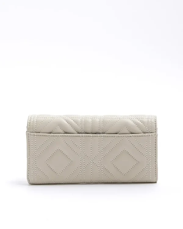 Cream quilted purse