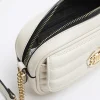 Cream soft cross body bag