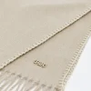 Cream stitch detail scarf