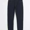 Dark blue slim fit jeans