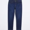 Dark blue slim fit jeans