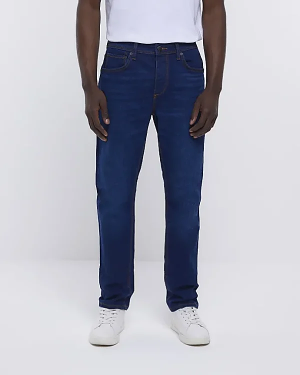 Dark blue slim fit jeans