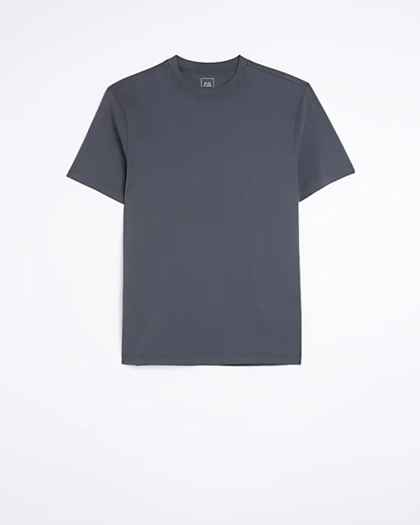 Dark grey slim fit t-shirt