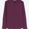 Dark purple slim fit smart shirt