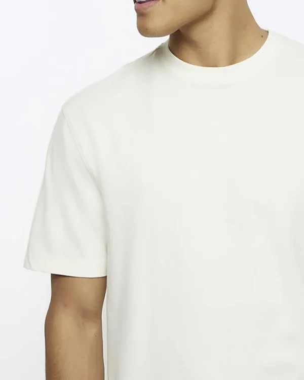 Ecru regular fit t-shirt