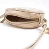 Girls Beige heart quilted cross body bag