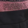 Girls Black PINEAPPLE Glitter Waist Joggers