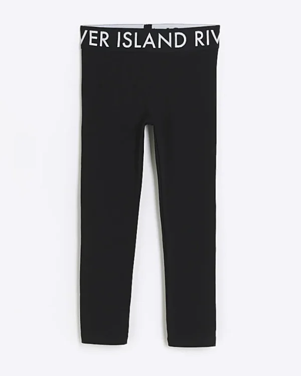 Girls black RI leggings 3 pack