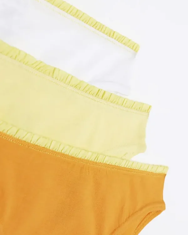 Girls orange brief 6 pack