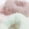 Girls pink faux fur scrunchie 4 pack