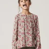 Girls pink floral blouse