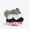 Girls pink scrunchie 4 pack