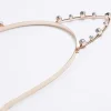 Girls Rose Gold Diamante Cat Ear Hair Band