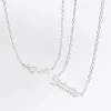 Girls silver BFF necklaces