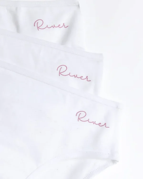 Girls white briefs 7 pack