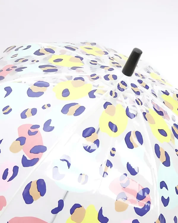 Girls Yellow leopard print umbrella