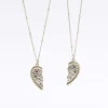 Gold Best Friend Heart Necklace