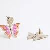 Gold Butterfly Stud Earrings