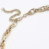 Gold chunky chain link necklace