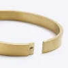 Gold colour stainless steel bangle bracelet