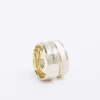 Gold colour stainless steel rings multipack