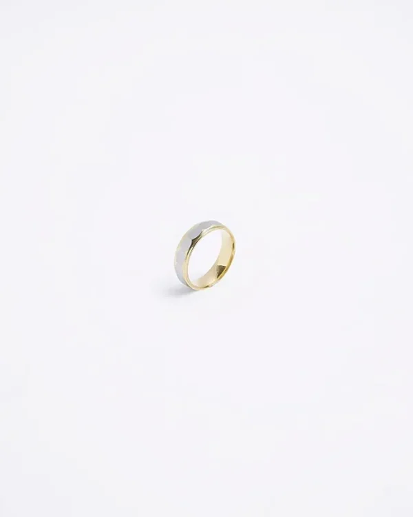 Gold colour stainless steel bubble ring