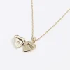 Gold December Birthstone Heart Necklace