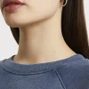 Gold hoop earrings multipack