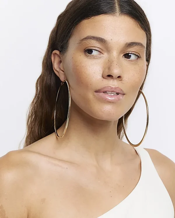 Gold Large Hoop Earrings