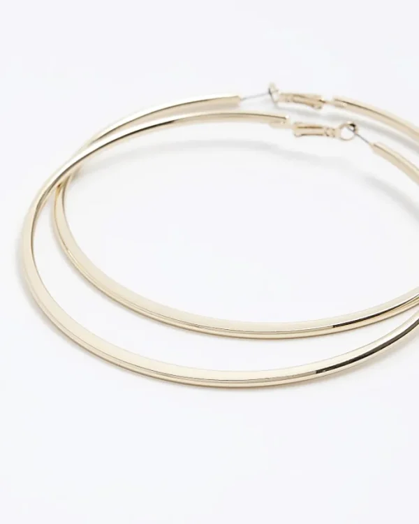 Gold Large Hoop Earrings